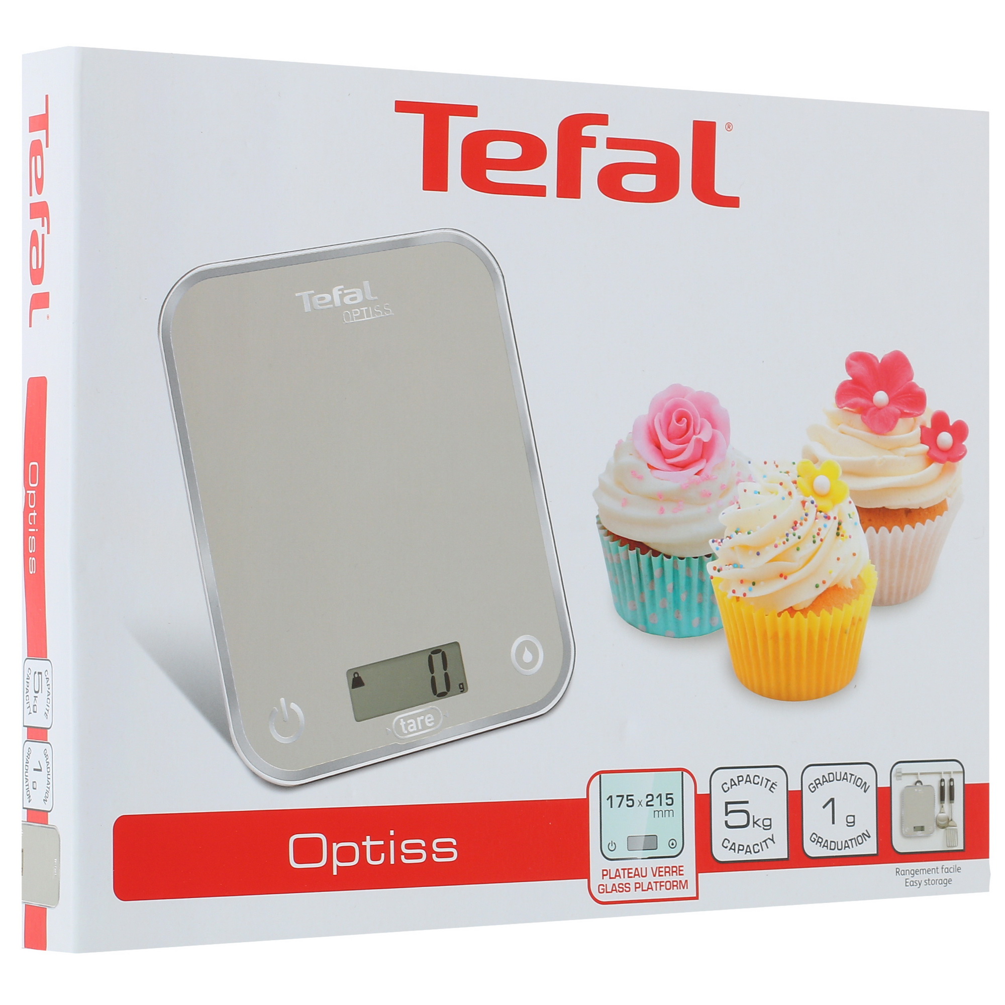 1372802 Кухонные весы Tefal BC5004V2 серый STDN-0052399 - Вид №2