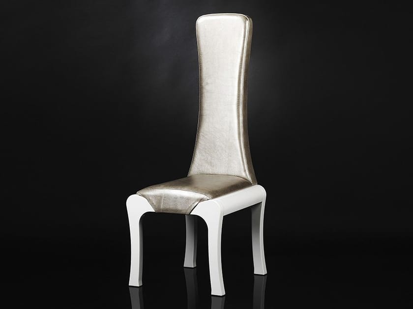 Кожаный стул с высокой спинкой Vgnewtrend ROI SOLEIL ARCH-00020106