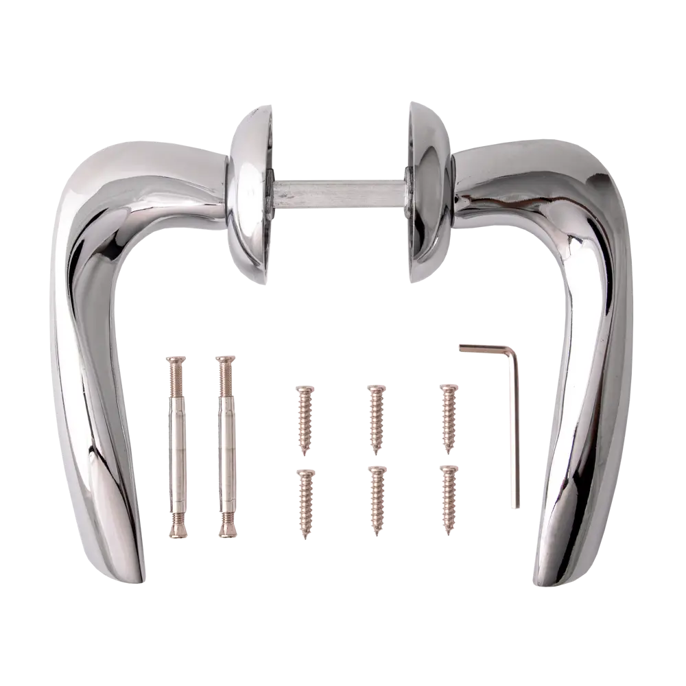 Ручки дверные Megapolis "Tokyo" H-0824-A-CR, цвет хром ARMEX STLM-2110476 - Вид №1