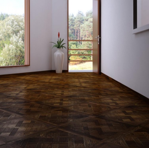 Модульный паркет Marco Ferutti Versailles Versailles Бренди Дуб с брашью (Текстурированная) 600х600 мм 2600600014 - Вид №4