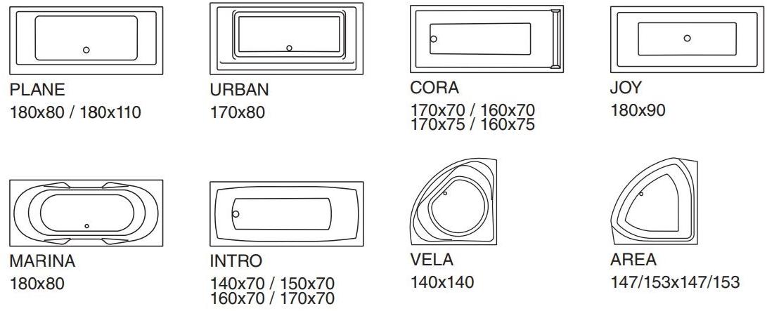 Hidrobox Прямоугольная встроенная ванна Imagine sun-id-1392757 - Вид №2