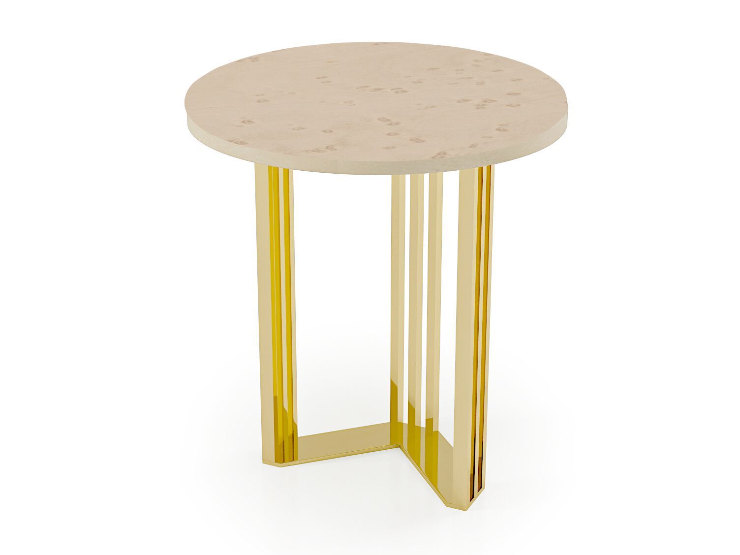 Высокий круглый мраморный журнальный столик Bizzotto Italia Symphony-Infinity ARCH-00101333 - Вид №5