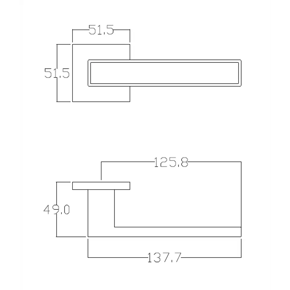 EDSON Дверные ручки EDS-124H-Q2 черные на розетке 85170399 STLM-0059395 - Вид №4