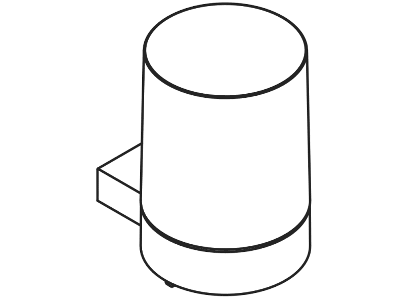 950.06.10001 Дозатор для мыла или дезинфицирующего средства с держателем HEWI Universalprodukte  - Вид №2