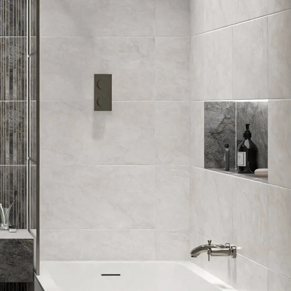 Настенная плитка Azori Soil Light Matt 31.5x63 см 1.79 м² матовая цвет белый STLM-2065425