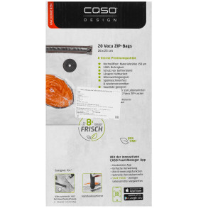 9297246 Пакеты для вакуумного упаковщика CASO VACU ZIP 26*23