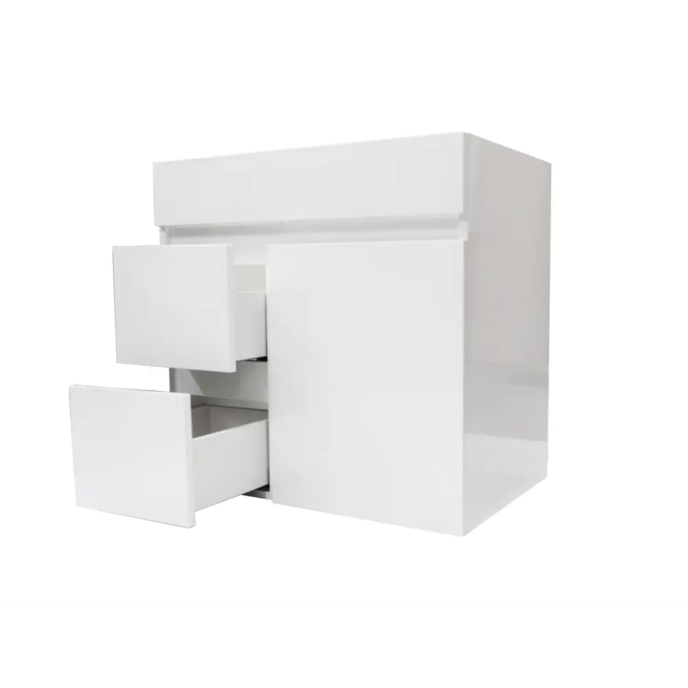 Тумба в ванную Лайн 80 см ЛДСП цвет белый Santreyd STLM-2124305 - Вид №2