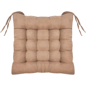 Подушка декоративная 38x38 см цвет бежевый