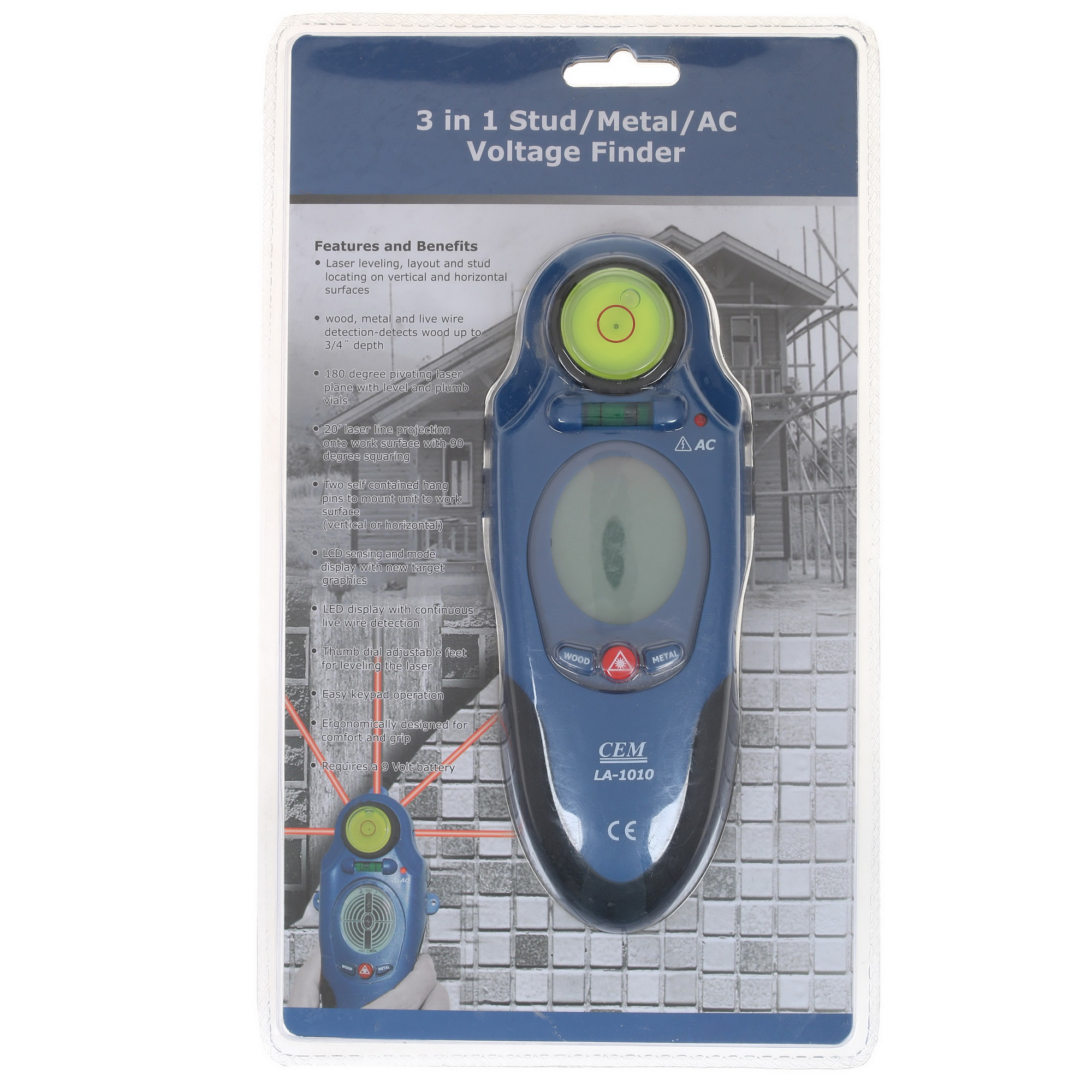 Детектор металла (проводки) CEM LA-1010 1092644 STDN-0046767 - Вид №7