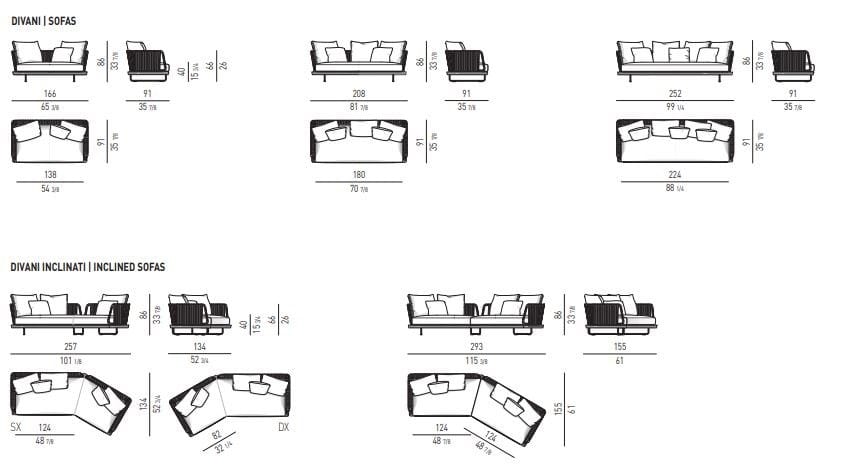 Секционный диван на открытом воздухе Minotti Sunray ARCH-00109110 - Вид №7