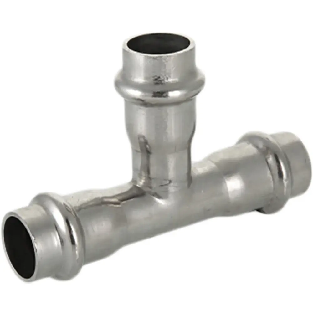 Тройник Valtec 22 мм нержавеющая сталь STLM-2073449 - Вид №1