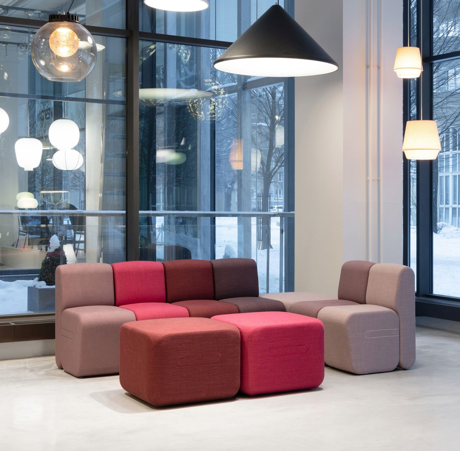 Квадратный пуф из ткани Bla Station ARCH-00129486 - Вид №12