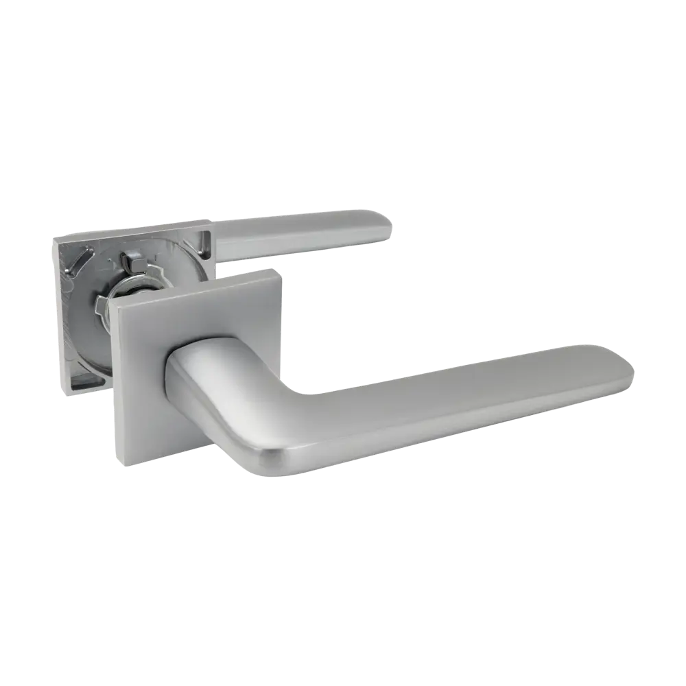 Дверная ручка на розетке KREAFORTA Акация без запирания цвет хром STLM-2200269
