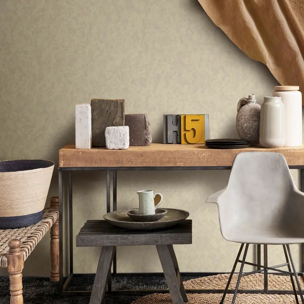 Обои флизелиновые Erismann Canvas бежевые 1.06 м ЭР60474-05 STLM-2059300 - Вид №2