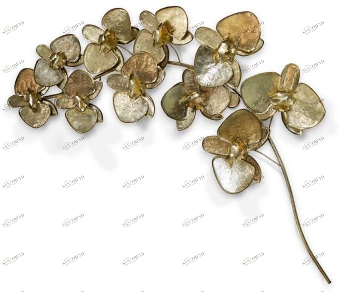 KOKET Настенный светильник из латуни с прямым светом Orchidea sun-id-1372869