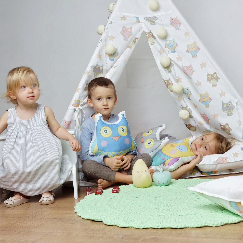 Подушка-игрушка "Серая сова" VAMVIGVAM  281994 Серый Santreyd  - Вид №2