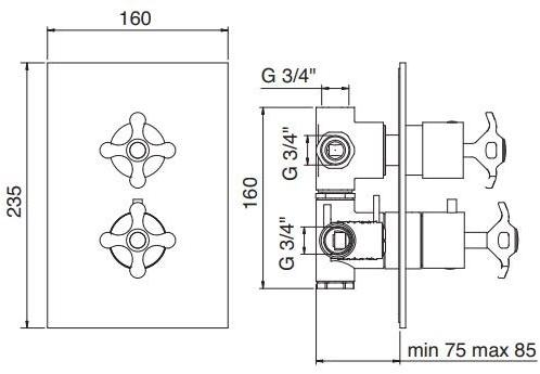 Rubinetterie Treemme Nuova retrò  4186  - Вид №1