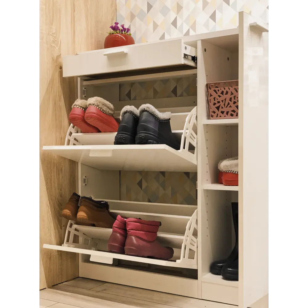 Каркас обувницы 95.3x103 см ЛДСП цвет белый Santreyd STLM-2036816 - Вид №7