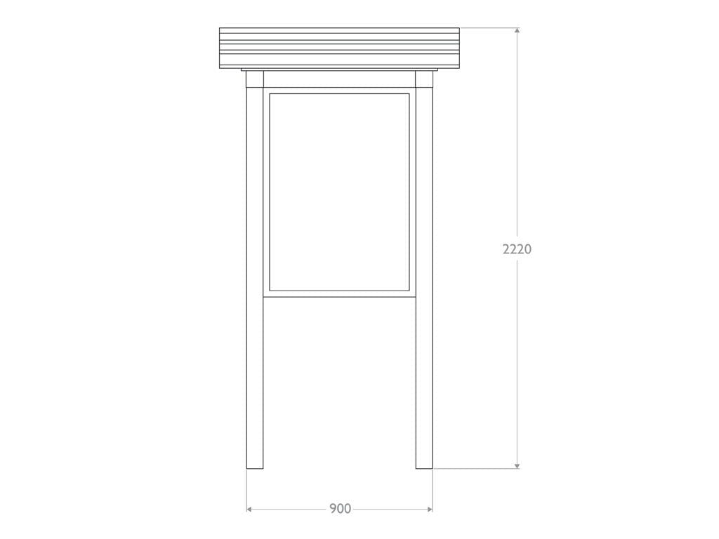Самонесущий стальной Тотем и Strongplast EUROCOMITALIA современная мебель ARCH-00123636 - Вид №2