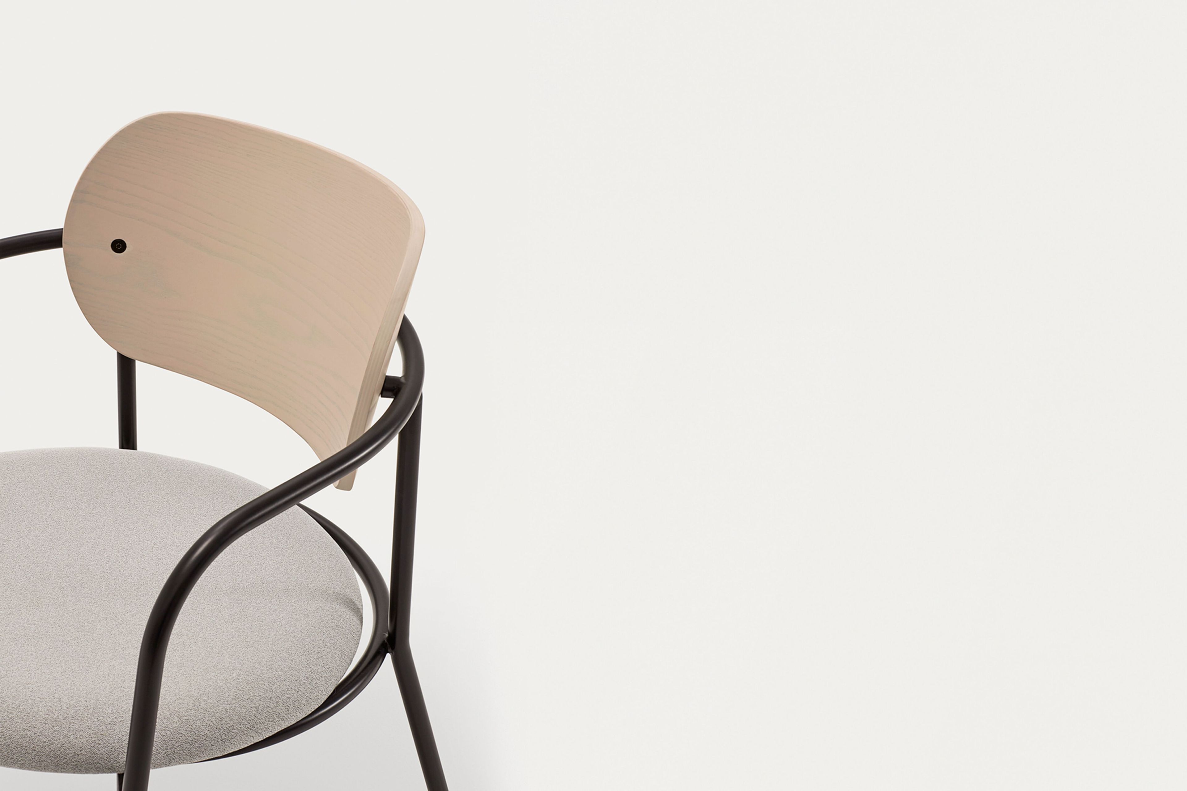 Металлический стул с мягким сиденьем TEULAT Eclipse ARCH-00024919 - Вид №5