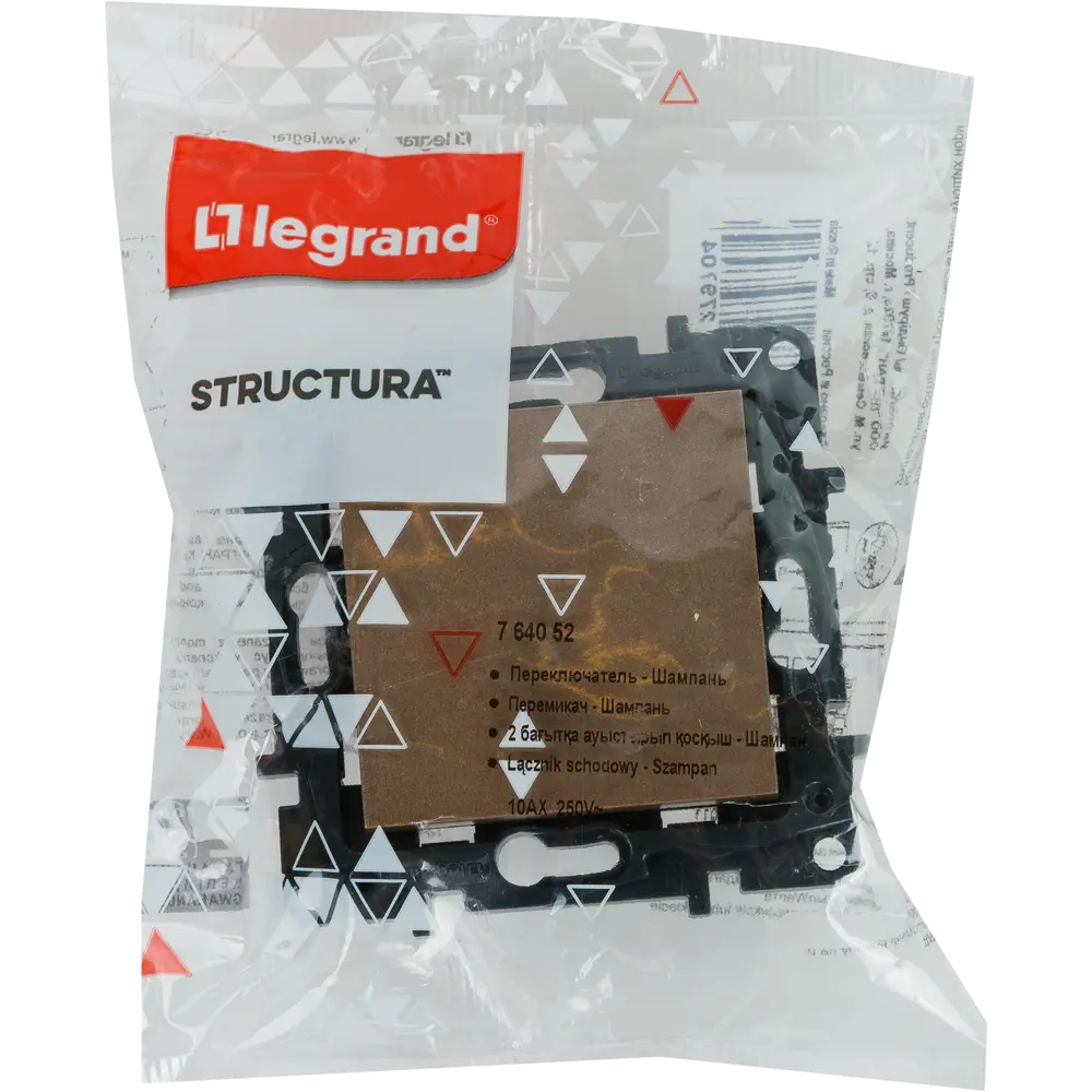 Переключатель одноклавишный - Legrand Structura - 10А 250В безвинтовые зажимы - шампань STLM-2168639 - Вид №6