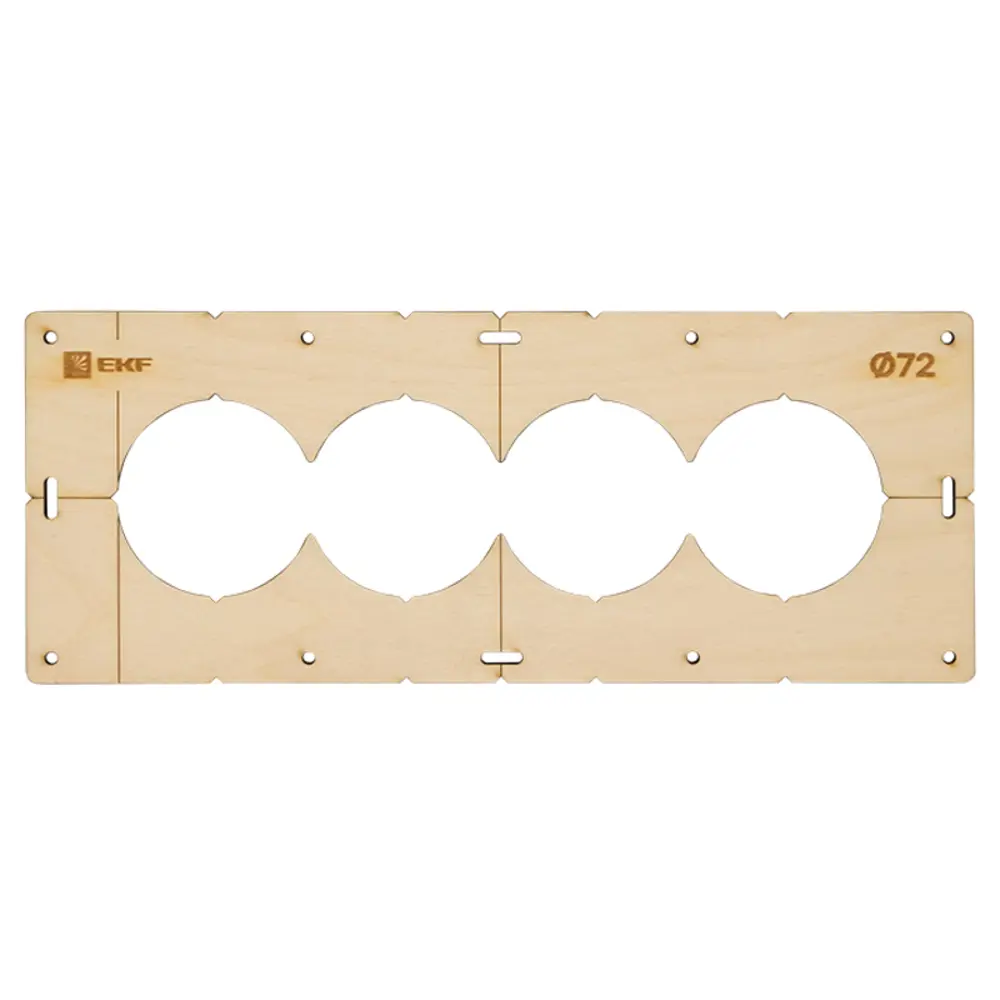 Шаблон для подрозетников EKF d 72 мм 4 поста STLM-2062109