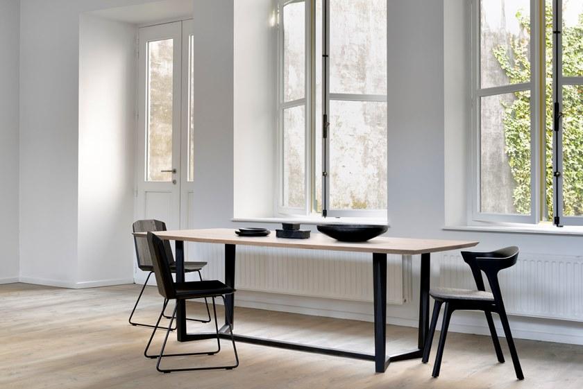 Ethnicraft Стул из лакированного дуба со встроенной подушкой Oak bok 51492 - 51493 - Вид №6