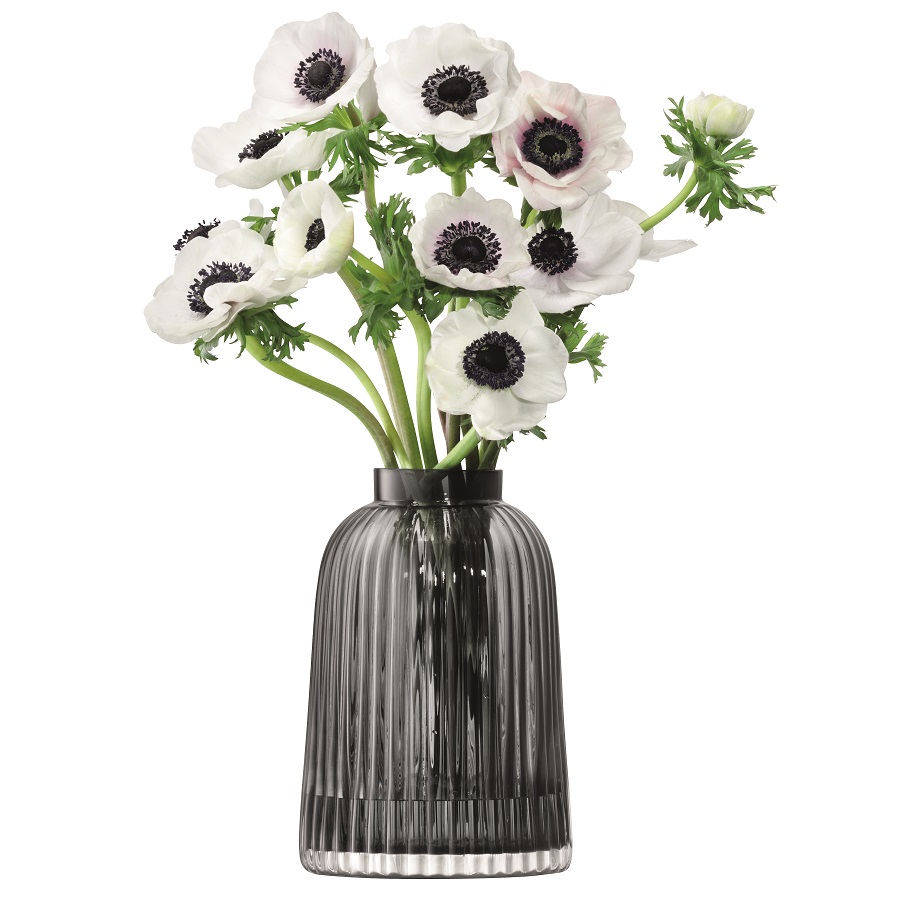 Ваза Pleat, 20 см, серая LSA International G139920847 - Вид №2