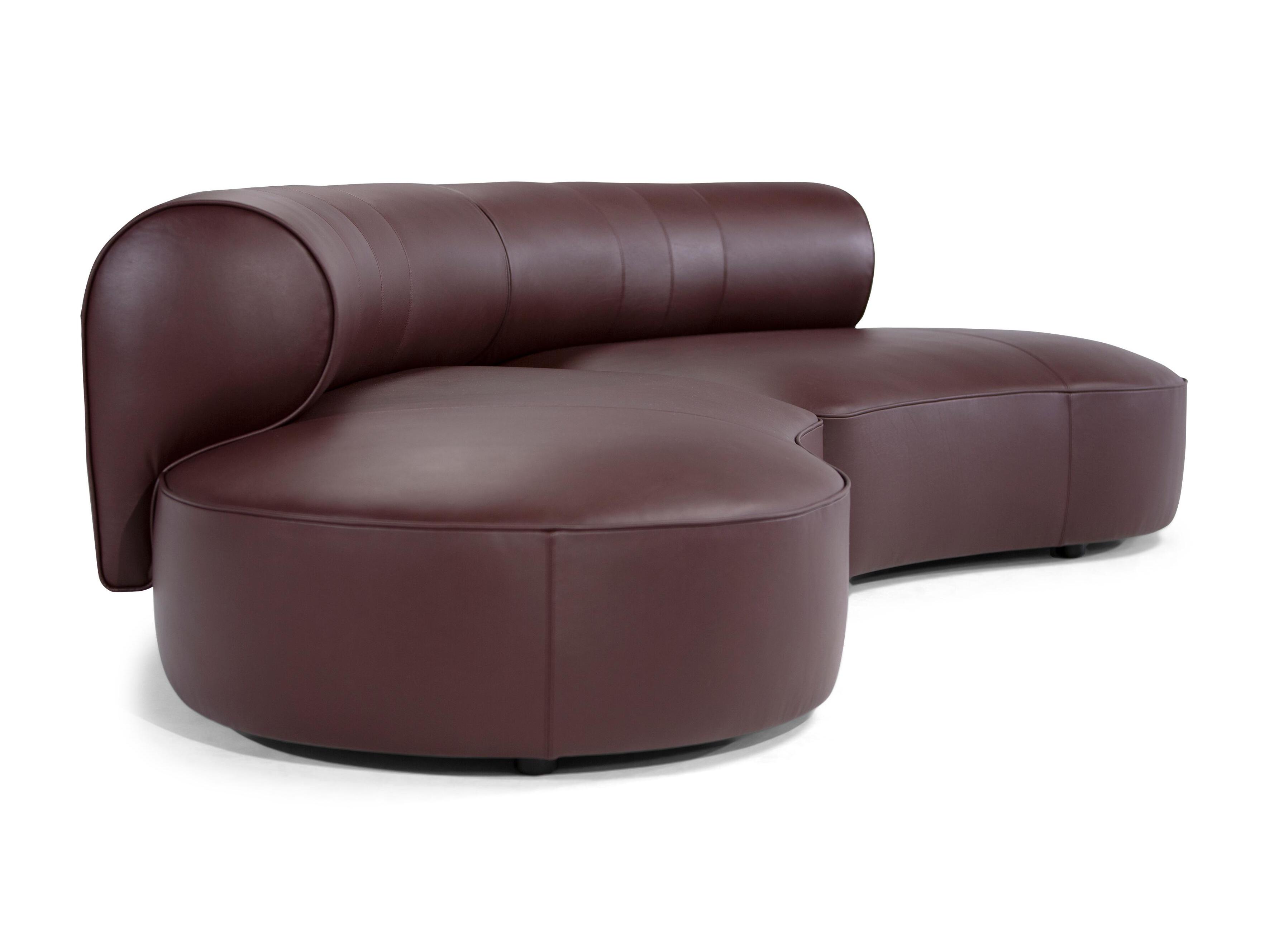 2-местный кожаный изогнутый диван Natuzzi Italia MELODY ARCH-00140040 - Вид №1