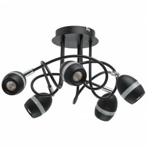 Потолочная светодиодная люстра De Markt Этингер 7 704015905 DE MARKT ДИЗАЙНЕРСКИЕ, ЭТИНГЕР 184339 Черный