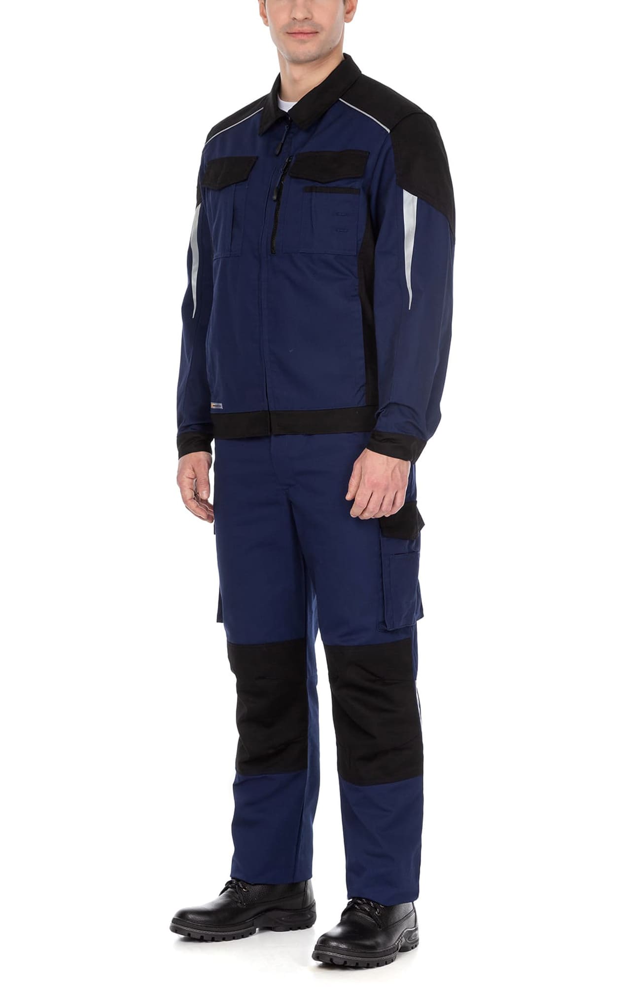 70042 Костюм  NEW темно-синий с черным STATUS  Летняя спецодежда  размер 48-50/170-176  - Вид №16