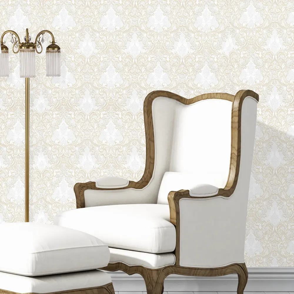 Обои флизелиновые Вензель бежевые 1.06 м 1124-11 Santreyd STLM-2013997 - Вид №2