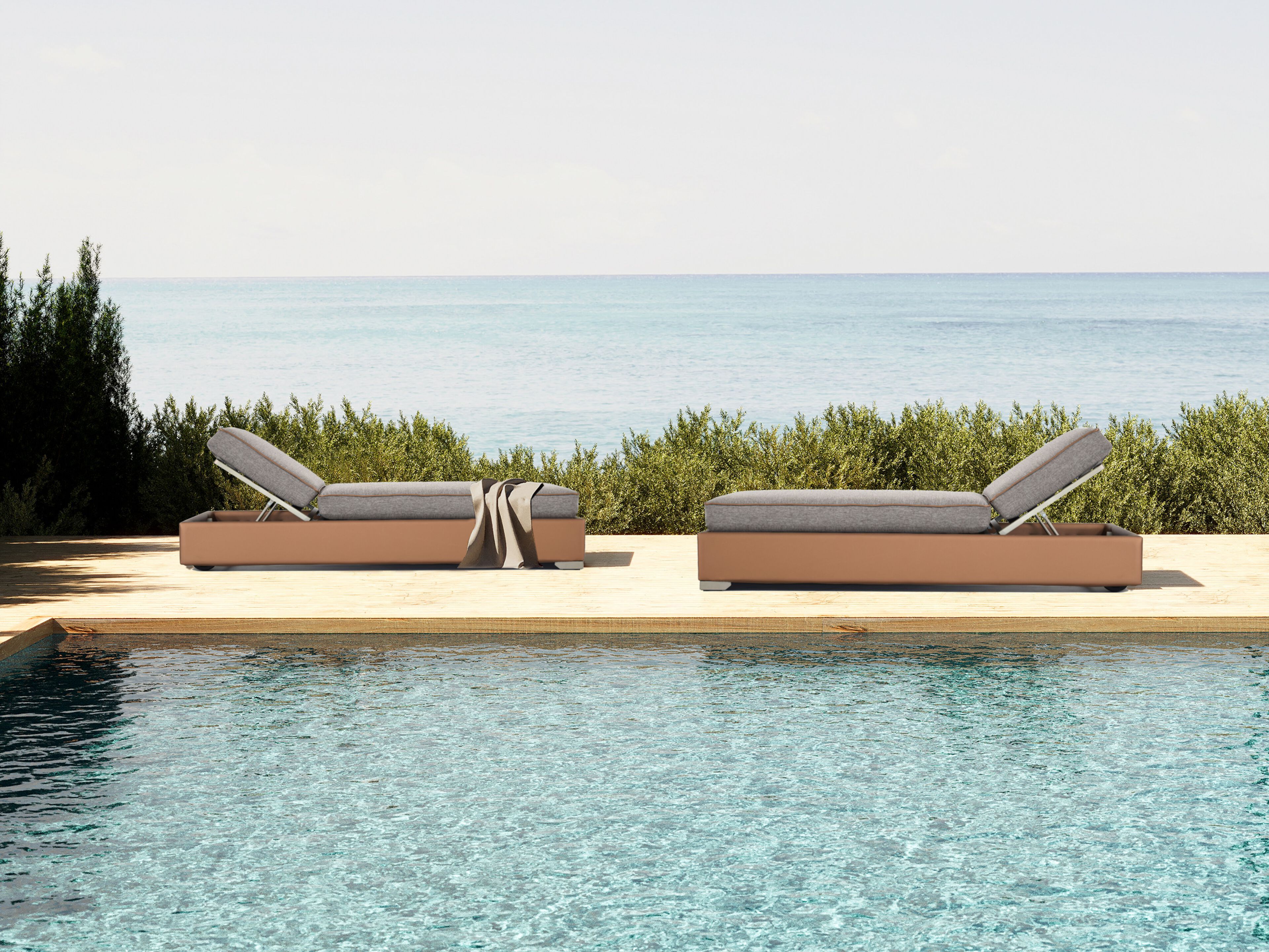 Кожаный лежак для сада ABLE RIVIERA ARCH-00085208 - Вид №3