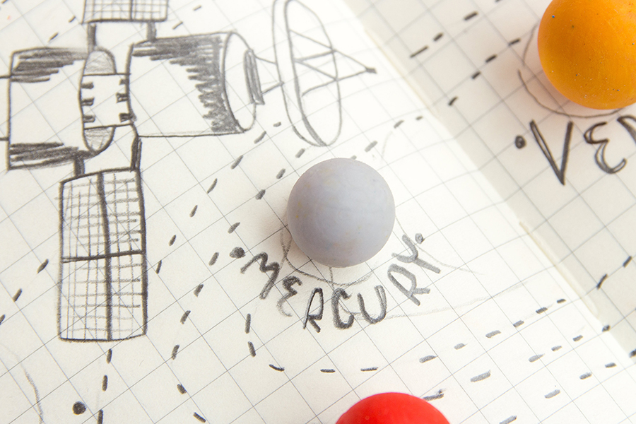 SK ERASERPLAN1 Набор ластиков «Солнечная система» Suck UK  - Вид №4