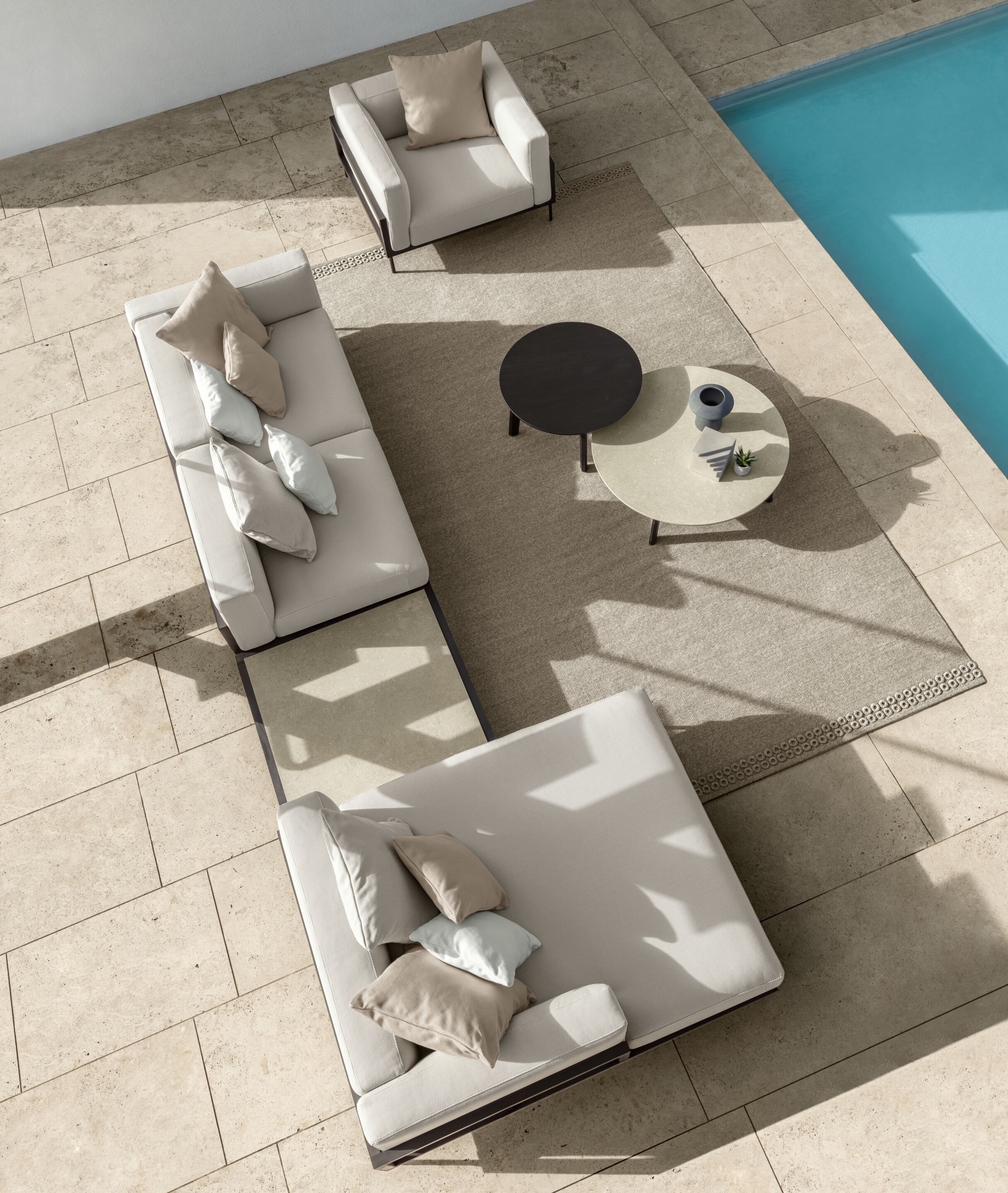 Низкий журнальный столик для сада Talenti CleoSoft-wood ARCH-00028111 - Вид №2