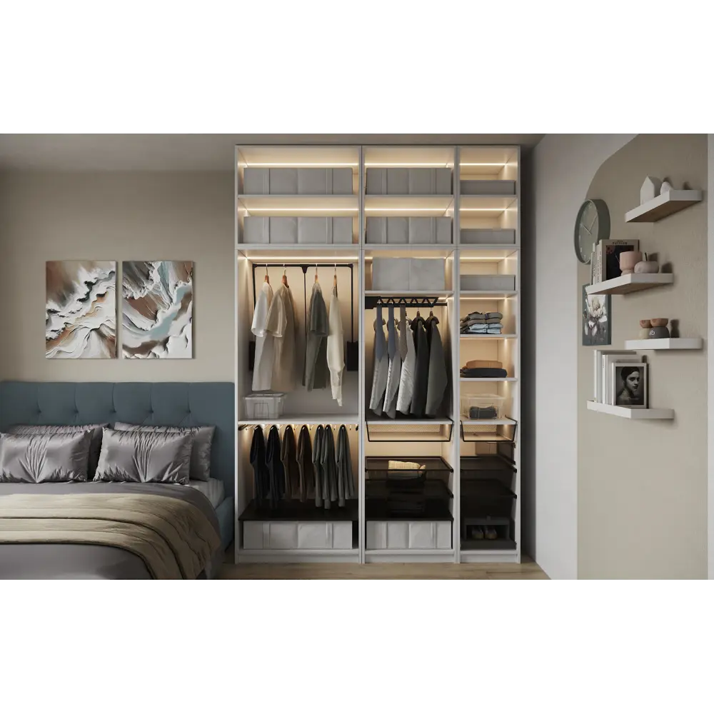 Полка для шкафа Лион 80x54.5 см KONSENSA МДФ цвет черный STLM-2184453 - Вид №9