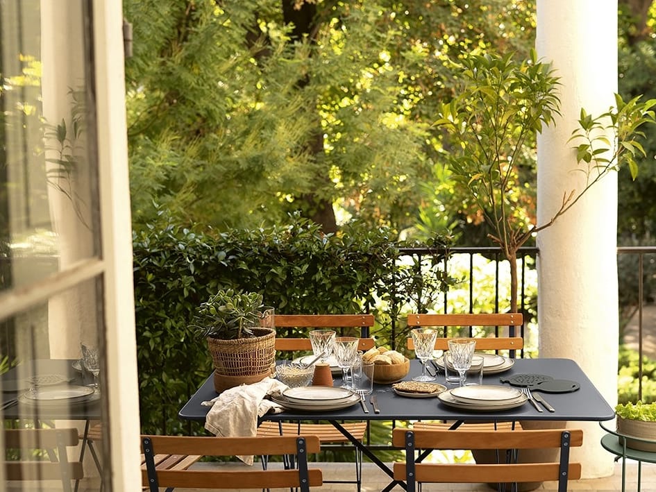 Стальной и деревянный складной садовый стул Fermob Бистро ARCH-00152286 - Вид №1