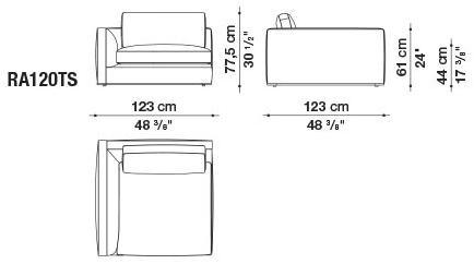 B&B Italia Диван из ткани Richard sun-id-1429934 - Вид №51