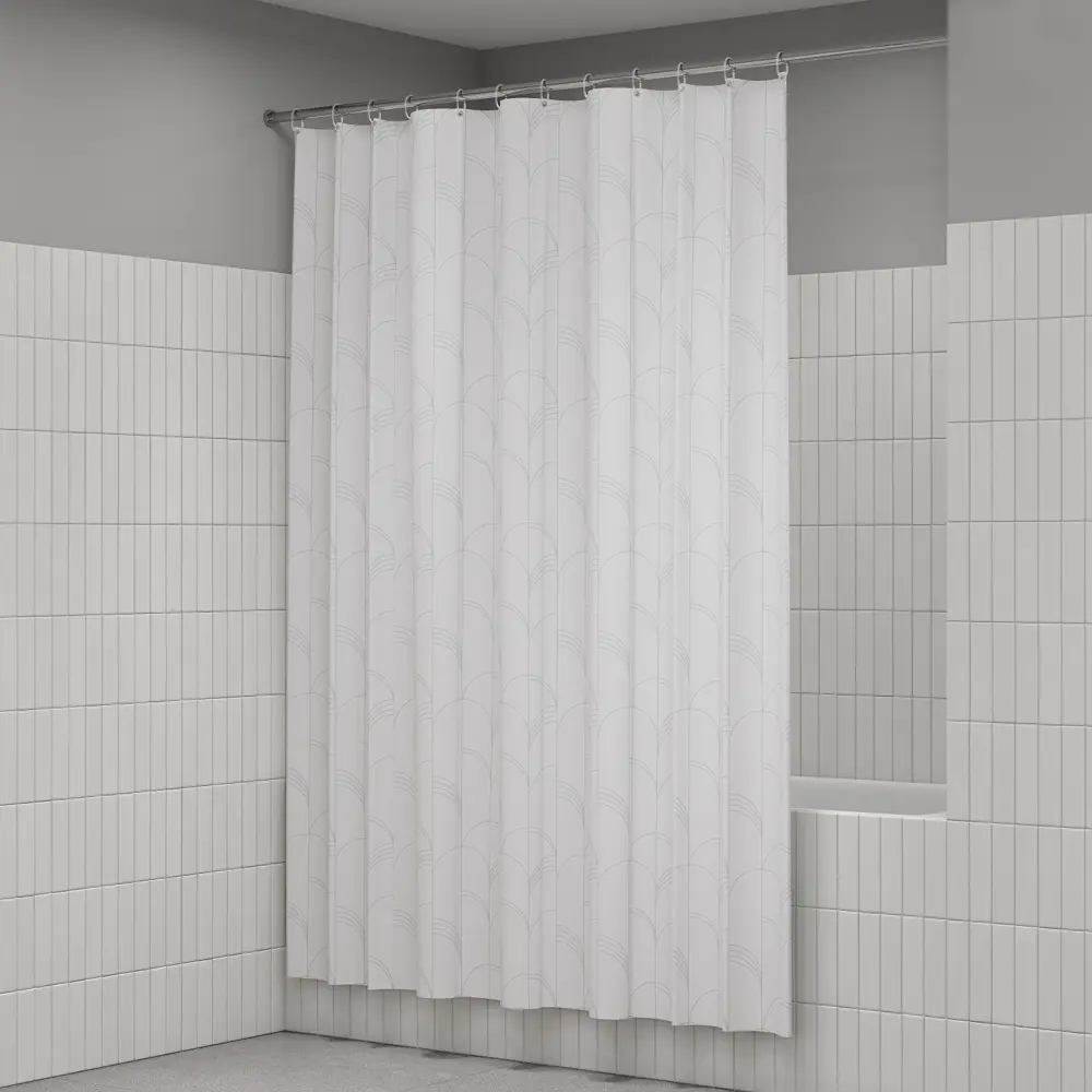 89380331 Штора для ванной Iddis Rich White LM10P18i11 200x180 см полиэстер цвет белый STLM-1566034 - Вид №7