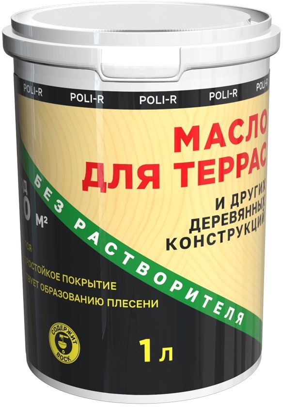 91022770 Масло для защиты древесины 22002 цвет бесцветный 1 л STLM-0445344 POLI-R