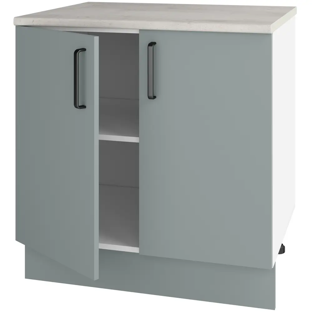 Кухонный шкаф напольный Неман 80x86x56 см ЛДСП цвет зеленый Santreyd STLM-2176087 - Вид №3