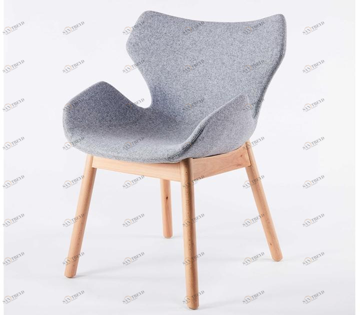 Grado Design Стул с подлокотниками и тканью и ножками из бука Wings Win-ch-03