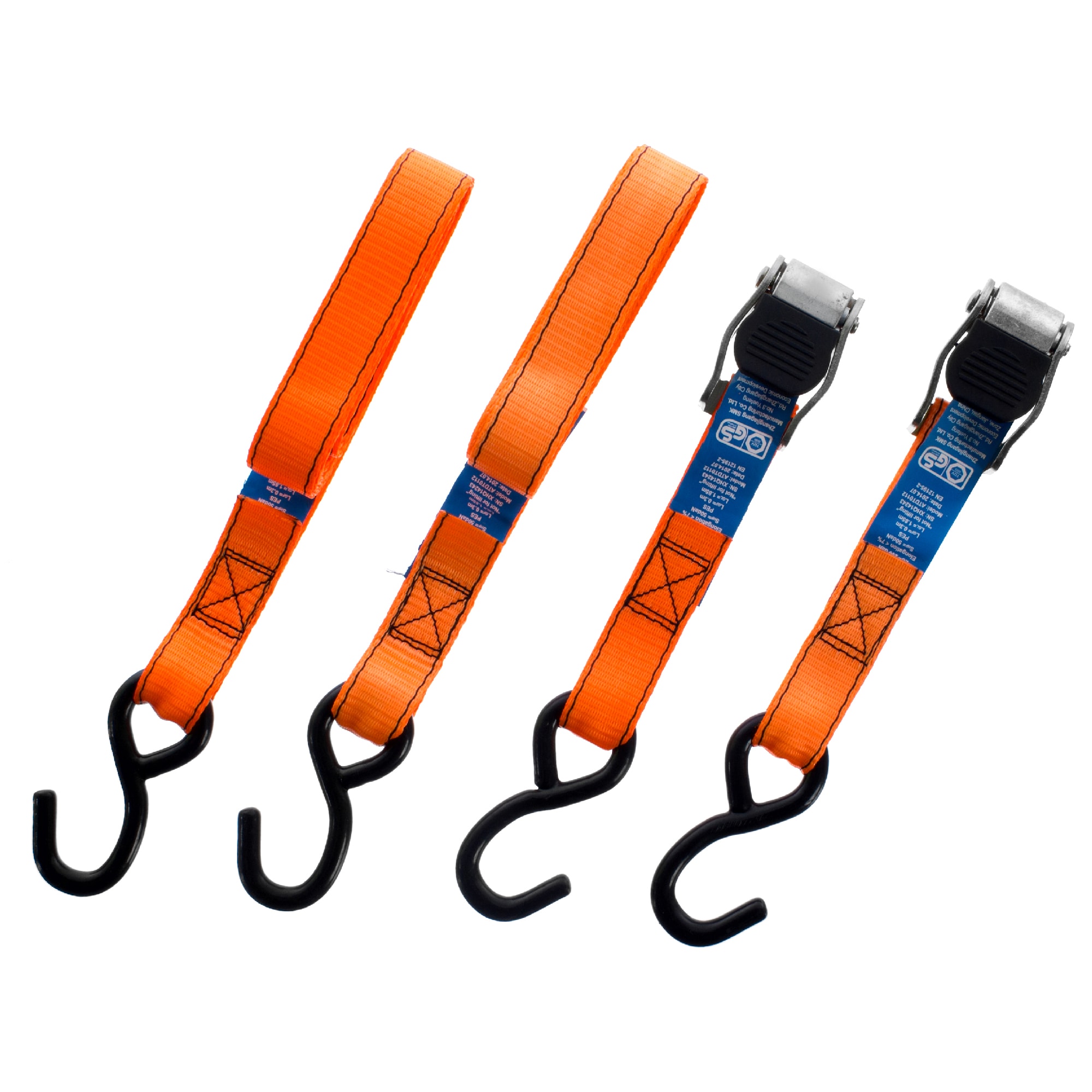 11990484 Набор ремней с карабинами 2.5х215 см, 2 шт Santreyd 