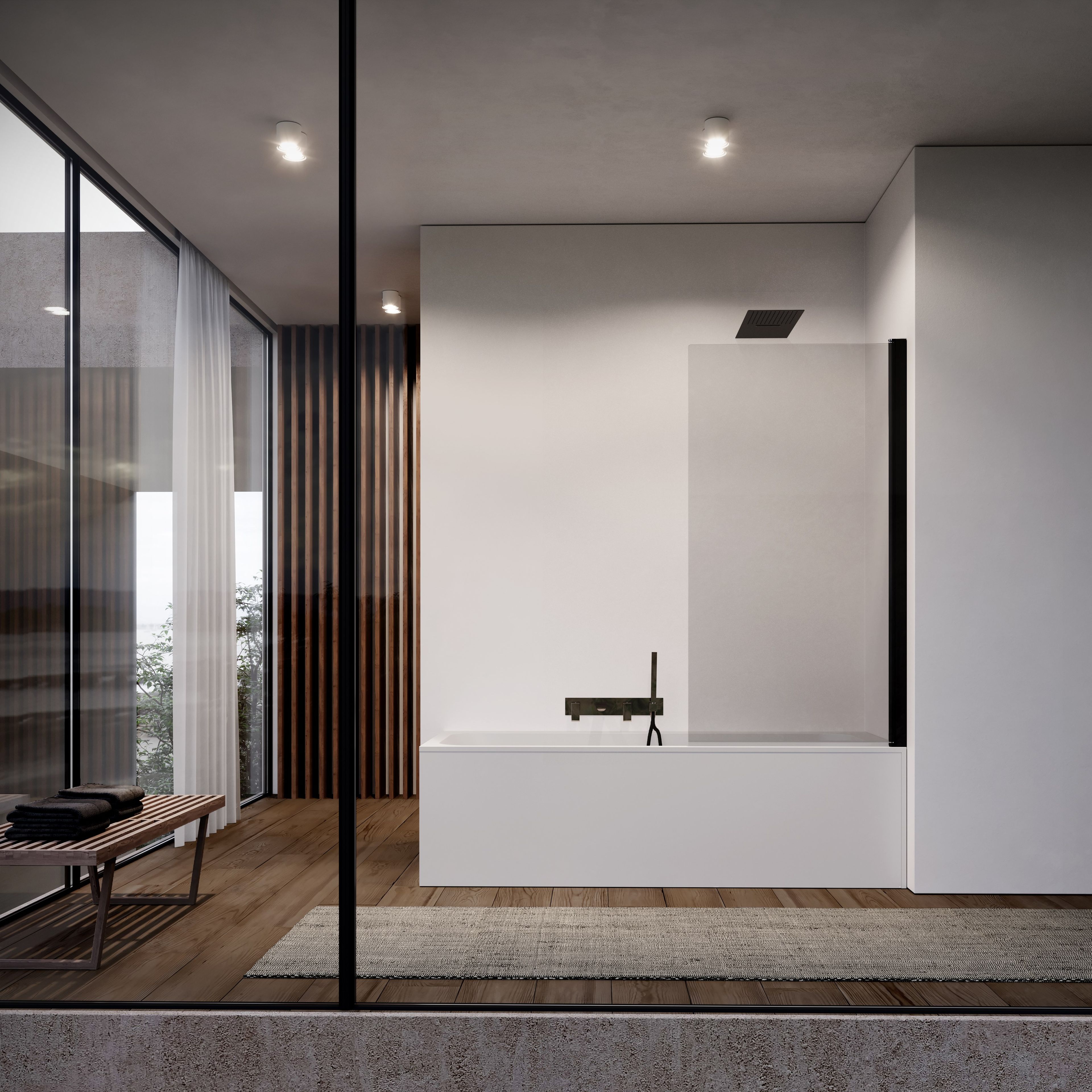 Стеклянная стена ванны DISENIA ARCH-00122226 - Вид №3