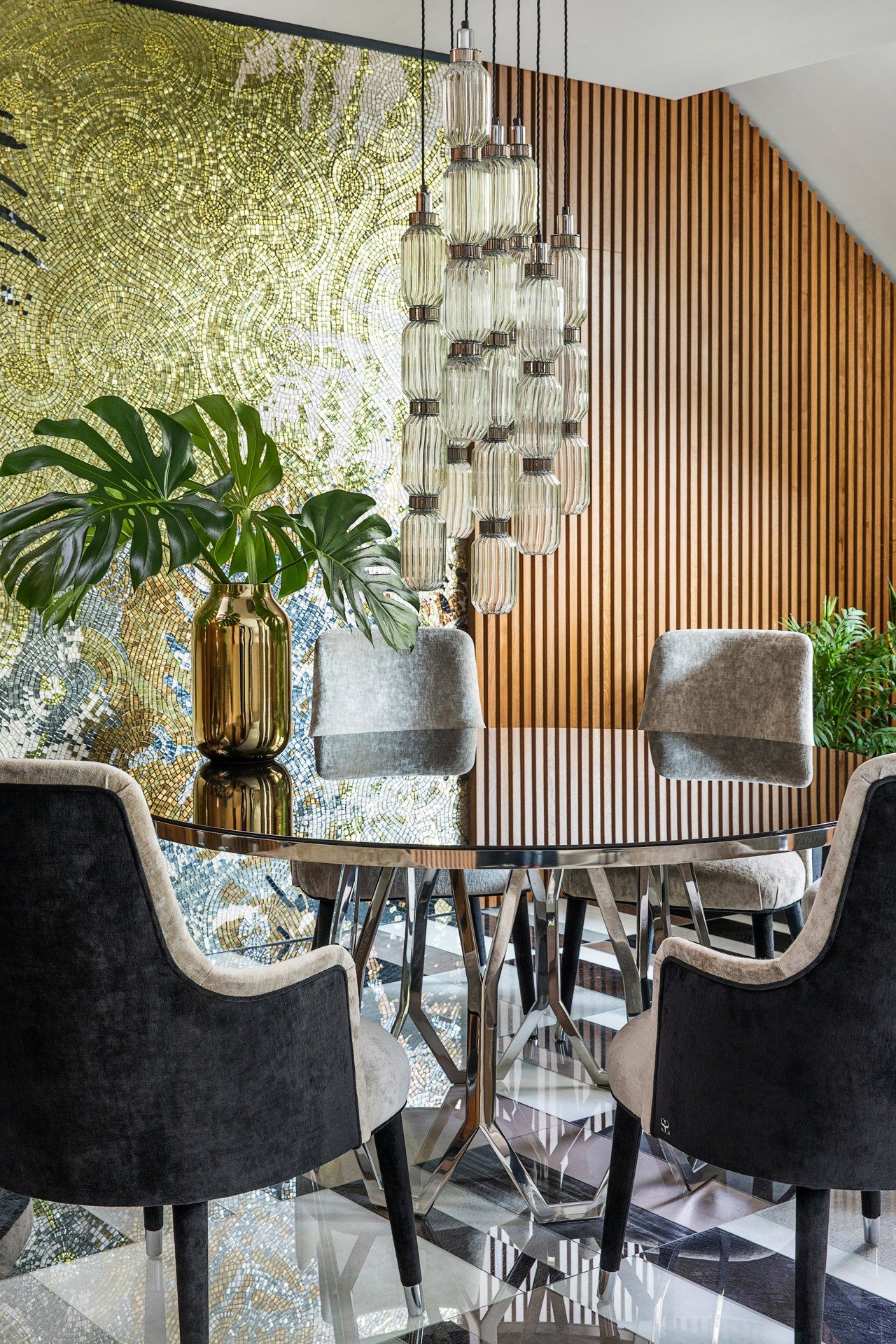 Круглый зеркальный стеклянный стол Sicis Борджиа ARCH-00056075 - Вид №2