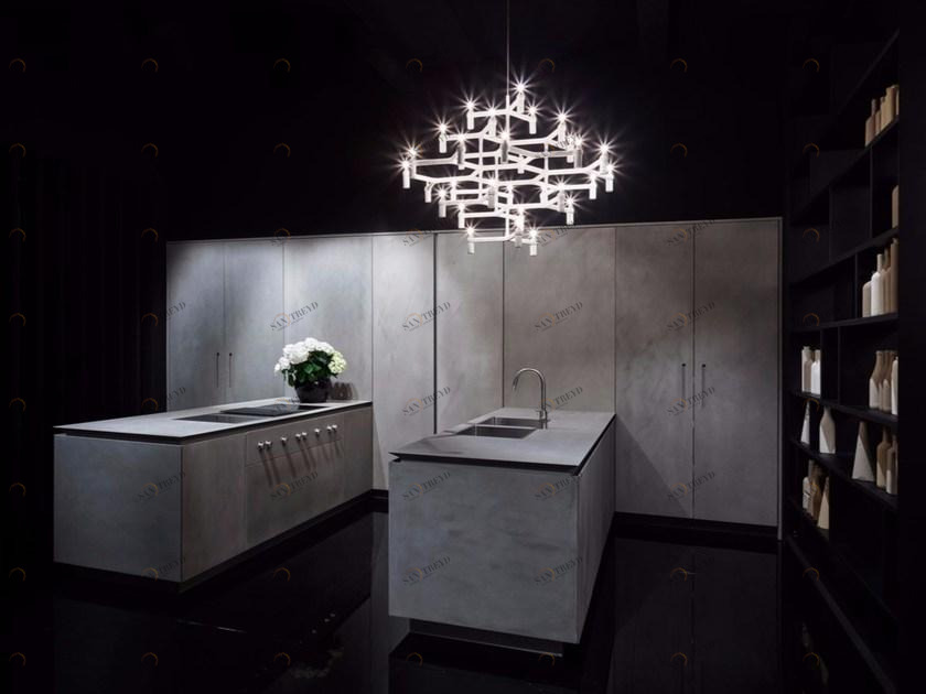 RIFRA Кухня с двойным островом из шиферного бетона Fly sun-id-1452134