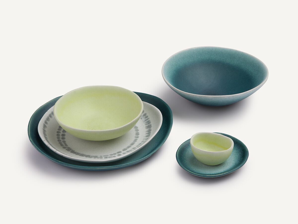 Набор круглых глазурованных керамогранитных тарелок AMPM Ritual ARCH-00081941 - Вид №3