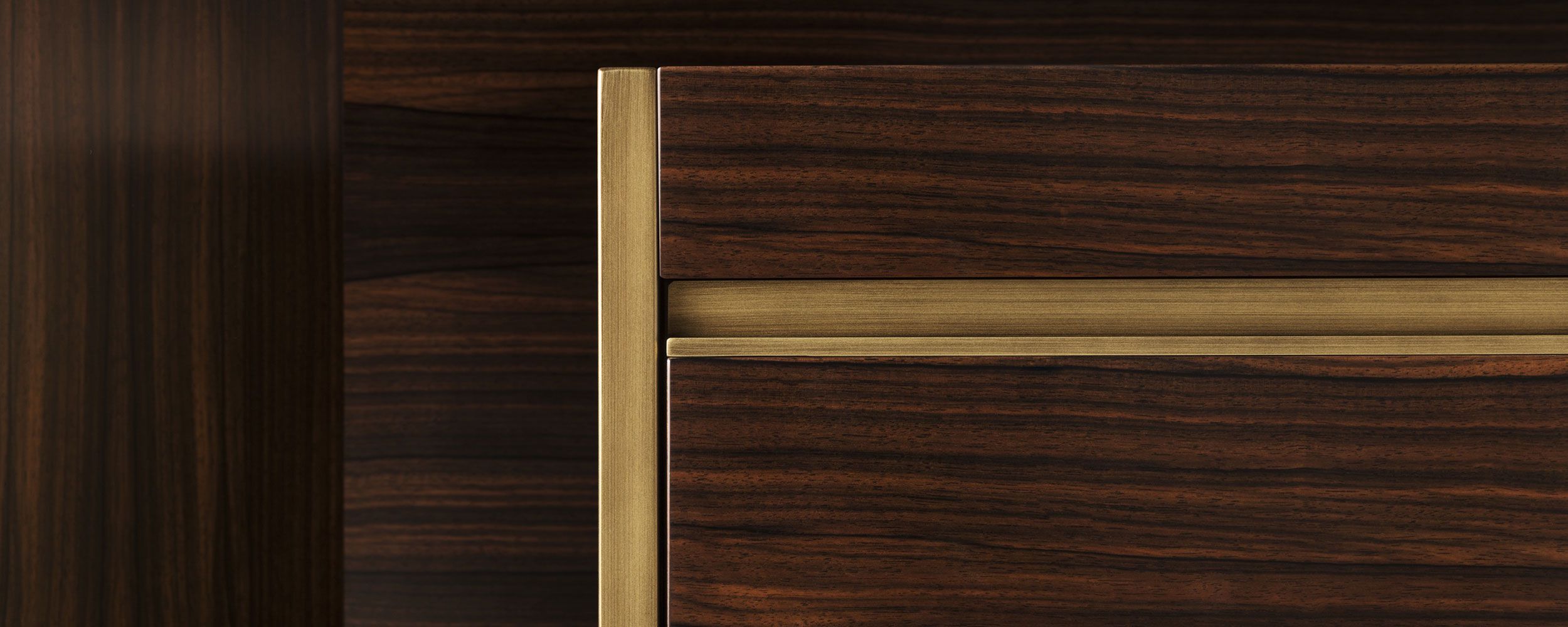 Прямоугольная тумбочка из эвкалипта с ящиками OAK Metronome ARCH-00069070 - Вид №5