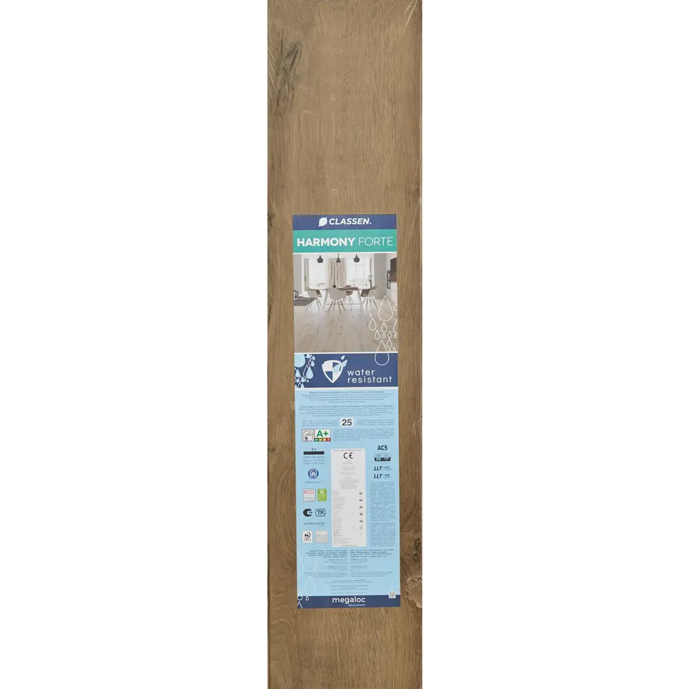 Ламинат «Дуб Марстон» водостойкость 48 часов 33 класс, толщина 8 мм, с фаской 2.158 м² Classen STLM-2098255 - Вид №13