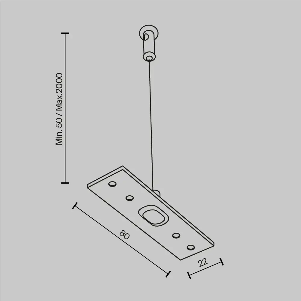 Кронштейн-подвес Voltega для трековых систем - комплект 2 шт 89438146 STLM-1585165 - Вид №1